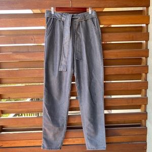 MINIMUM Grey Tie Waist Pants